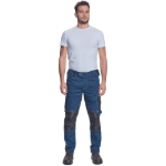 Obrázek z Cerva NEURUM DENIM Pracovní kalhoty do pasu tmavě modré 