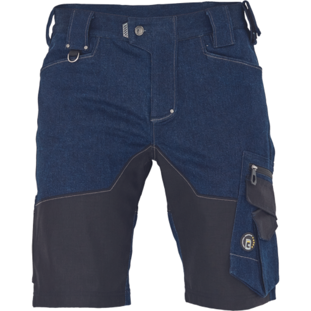 Obrázek z Cerva NEURUM DENIM Pracovní šortky tmavě modré 