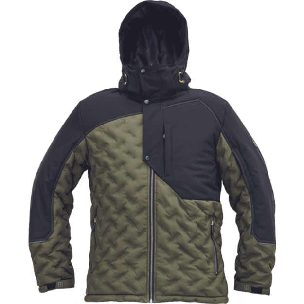 Obrázek z Cerva NEURUM Pracovní bunda zimní tmavě olivová / černá 