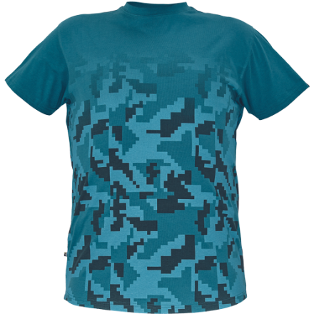 Obrázek Cerva NEURUM CAMOUFLAGE Pánské tričko petrolejové