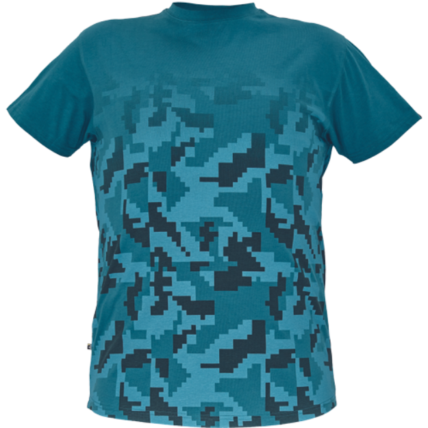 Obrázek z Cerva NEURUM CAMOUFLAGE Pánské tričko petrolejové 
