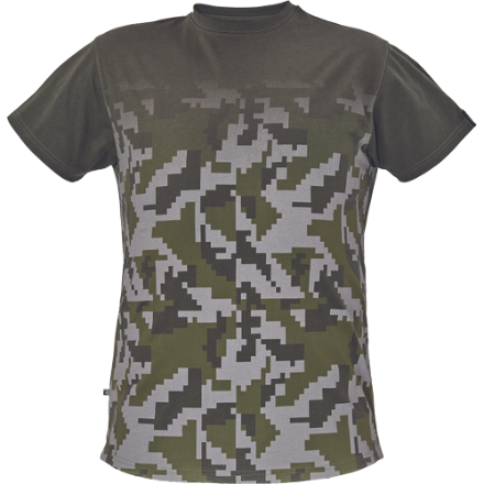 Obrázek Cerva NEURUM CAMOUFLAGE Pánské tričko tmavě olivové