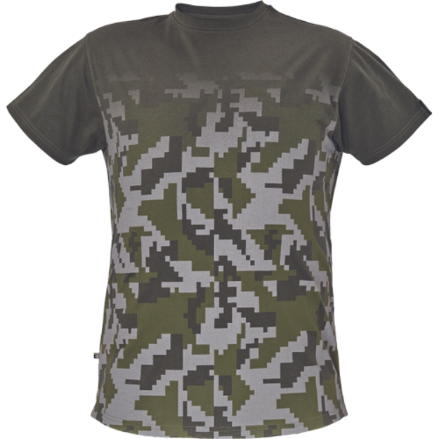 Obrázek z Cerva NEURUM CAMOUFLAGE Pánské tričko tmavě olivové 