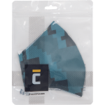 Obrázek z Cerva NEURUM CAMOUFLAGE Bavlněná rouška petrolejová 