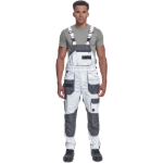 Obrázek z Cerva DAYBORO Pracovní kalhoty s laclem bílá / šedá 