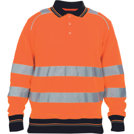 Obrázek KNOXFIELD HI-VIS Reflexní polo mikina oranžová