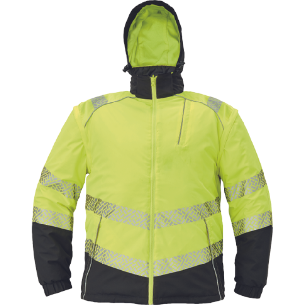 Obrázek z Cerva KNOXFIELD PROFI HI-VIS Reflexní oboustranná bunda žlutá / černá 