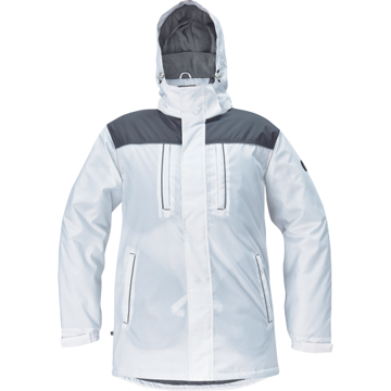 Obrázek Cerva CREMORNE Pracovní bunda zimní bílá / šedá