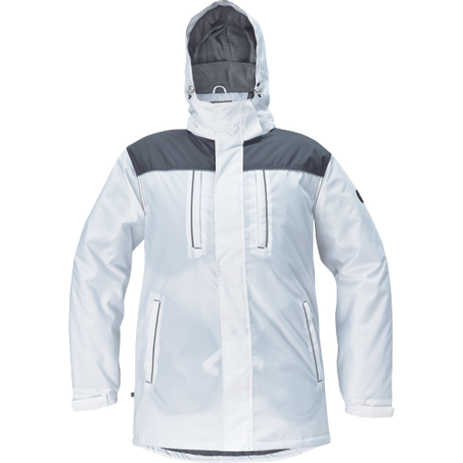 Obrázek z Cerva CREMORNE Pracovní bunda zimní bílá / šedá 