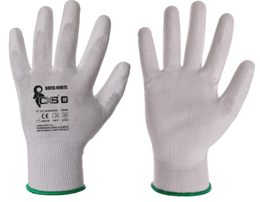Obrázek z CXS BRITA Pracovní rukavice bílá 