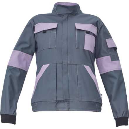 Obrázek Cerva MAX SUMMER LADY Pracovní bunda šedá / sv. fialová