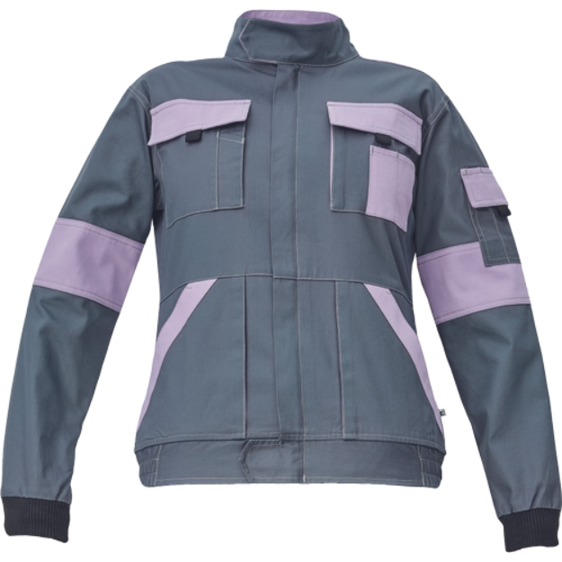 Obrázek z Cerva MAX SUMMER LADY Pracovní bunda šedá / sv. fialová 