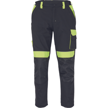Obrázek Cerva MAX VIVO Pracovní kalhoty do pasu černo / žluté