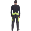 Obrázek z Cerva MAX VIVO Pracovní kalhoty do pasu černo / žluté 