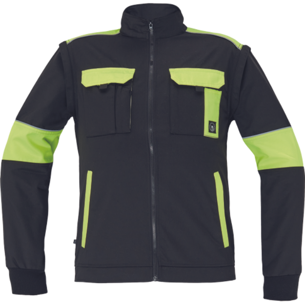Obrázek z Cerva MAX VIVO Pracovní bunda černo / žlutá 