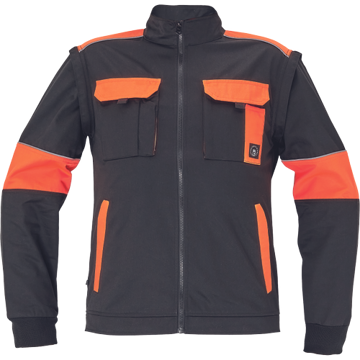Obrázek Cerva MAX VIVO Pracovní bunda černo / oranžová