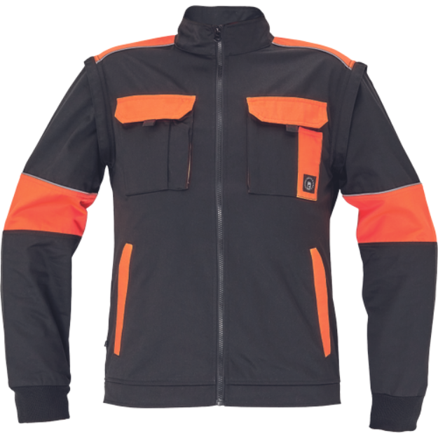 Obrázek z Cerva MAX VIVO Pracovní bunda černo / oranžová 