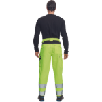 Obrázek z Cerva MAX VIVO HI-VIS Pracovní kalhoty do pasu žluté 