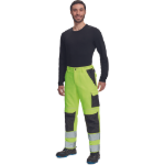Obrázek z Cerva MAX VIVO HI-VIS Pracovní kalhoty do pasu žluté 