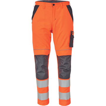 Obrázek Cerva MAX VIVO HI-VIS Pracovní kalhoty do pasu oranžové