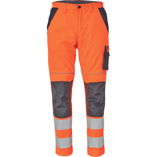 Obrázek z Cerva MAX VIVO HI-VIS Pracovní kalhoty do pasu oranžové 