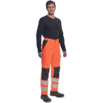 Obrázek z Cerva MAX VIVO HI-VIS Pracovní kalhoty do pasu oranžové 