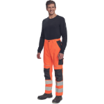 Obrázek z Cerva MAX VIVO HI-VIS Pracovní kalhoty do pasu oranžové 