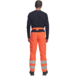 Obrázek z Cerva MAX VIVO HI-VIS Pracovní kalhoty do pasu oranžové 