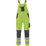 Obrázek z Cerva MAX VIVO HI-VIS Pracovní kalhoty s laclem žluté 