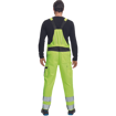 Obrázek z Cerva MAX VIVO HI-VIS Pracovní kalhoty s laclem žluté 