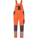 Obrázek z Cerva MAX VIVO HI-VIS Pracovní kalhoty s laclem oranžové 