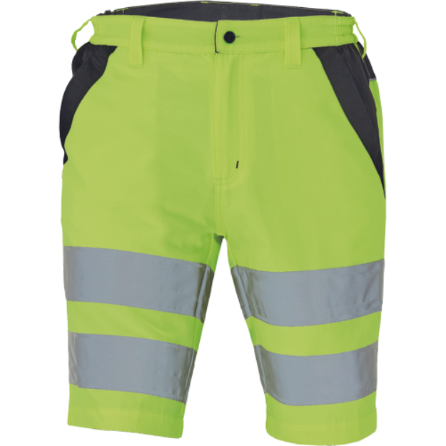 Obrázek z Cerva MAX VIVO HI-VIS Pracovní šortky žluté 