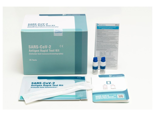 Obrázek z Beijing Lepu Medical Technology SARS-CoV-2 Antigen Rapid Test Kit 25ks 
