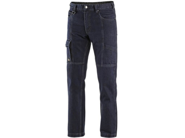 Obrázek CXS Nimes II Pánské pracovní kalhoty jeans do pasu tmavě modré