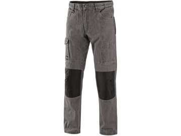 Obrázek CXS Nimes III Pánské kalhoty jeans do pasu šedo-černé