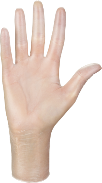 Obrázek z MERCATOR® simple vinyl (PF) jednorázové rukavice 