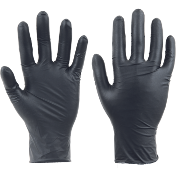 Obrázek Cerva SPOONBILL BLACK Pracovní jednorázové rukavice