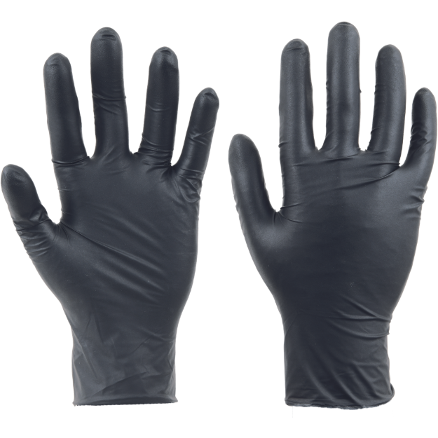 Obrázek z Cerva SPOONBILL BLACK Pracovní jednorázové rukavice 