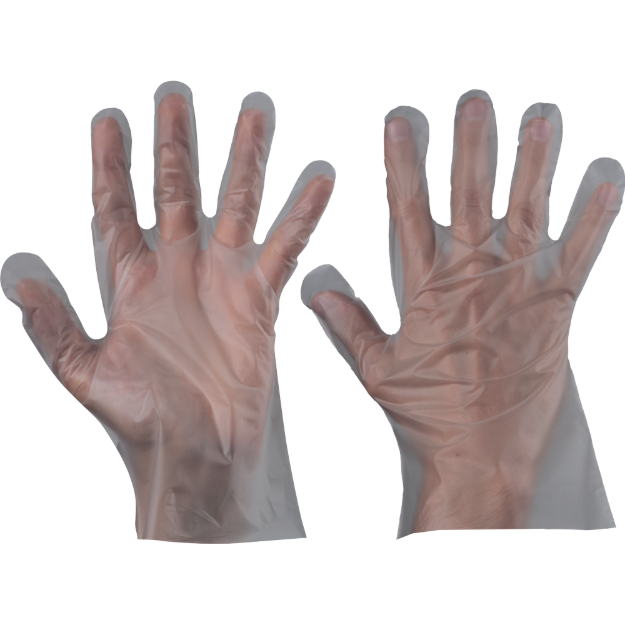 Obrázek z Cerva CHICK TPE Pracovní jednorázové rukavice čiré 