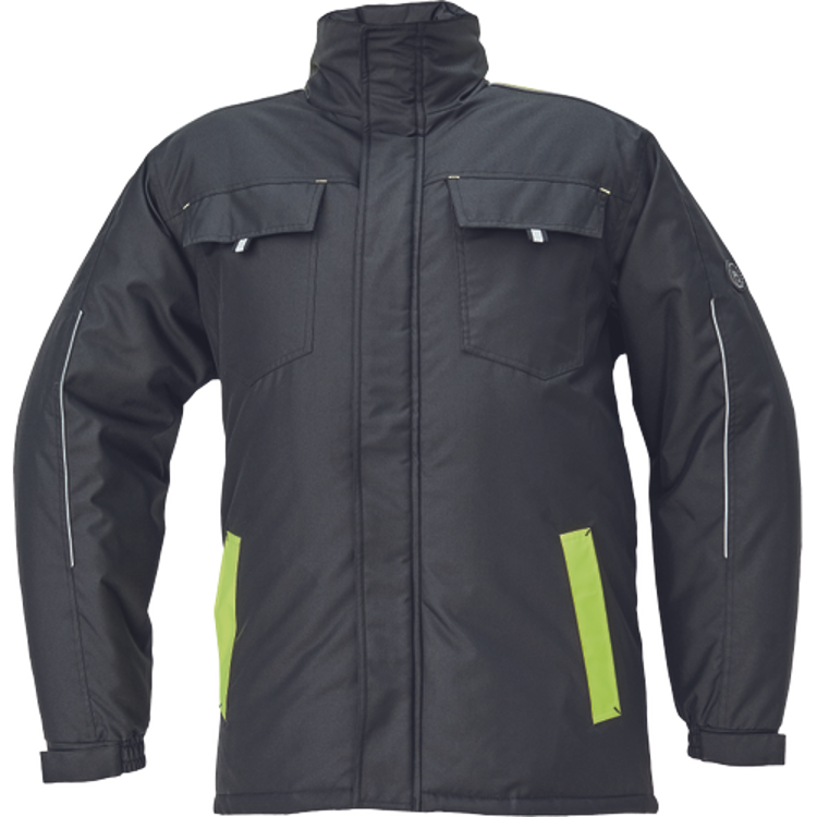 Obrázek z Cerva MAX VIVO Pánská zimní bunda černo / žlutá 