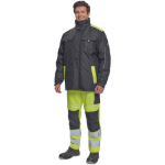 Obrázek z Cerva MAX VIVO Pánská zimní bunda černo / žlutá 