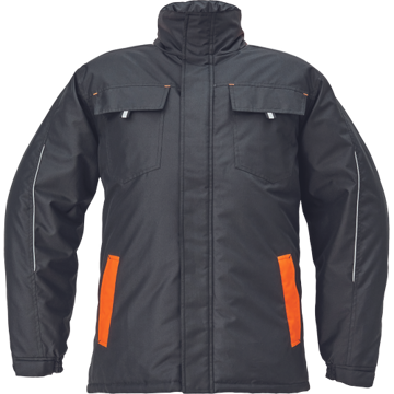 Obrázek Cerva MAX VIVO Pánská zimní bunda černo / oranžová