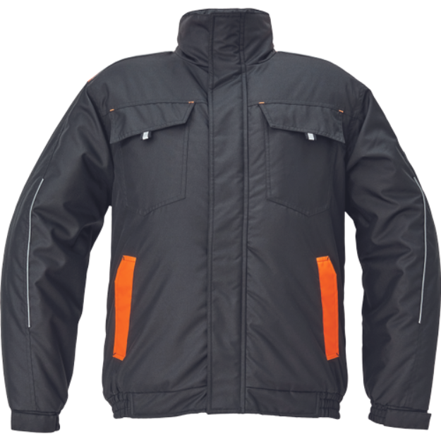 Obrázek z Cerva MAX VIVO Pánská pilot bunda černo / oranžová 