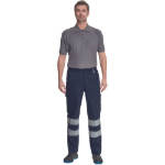 Obrázek z Cerva HUELVA RFLX Pracovní kalhoty do pasu navy 