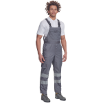 Obrázek z Cerva BADAJOZ RFLX Pracovní kalhoty s laclem šedé 