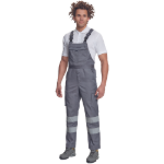 Obrázek z Cerva BADAJOZ RFLX Pracovní kalhoty s laclem šedé 