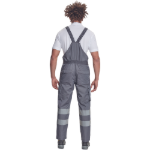 Obrázek z Cerva BADAJOZ RFLX Pracovní kalhoty s laclem šedé 