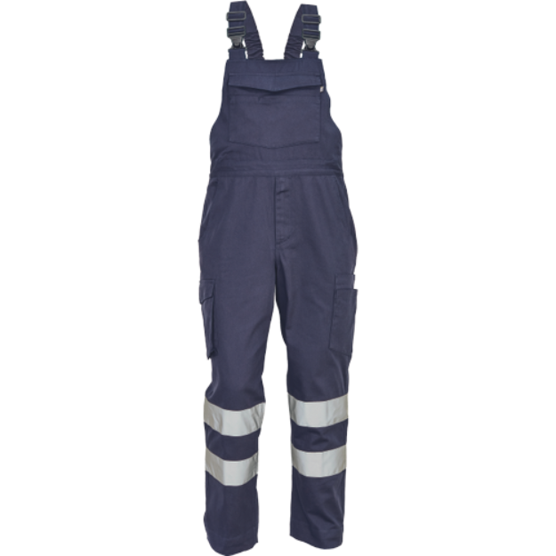 Obrázek z Cerva BADAJOZ RFLX Pracovní kalhoty s laclem navy 