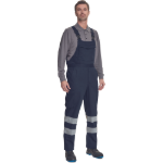 Obrázek z Cerva BADAJOZ RFLX Pracovní kalhoty s laclem navy 
