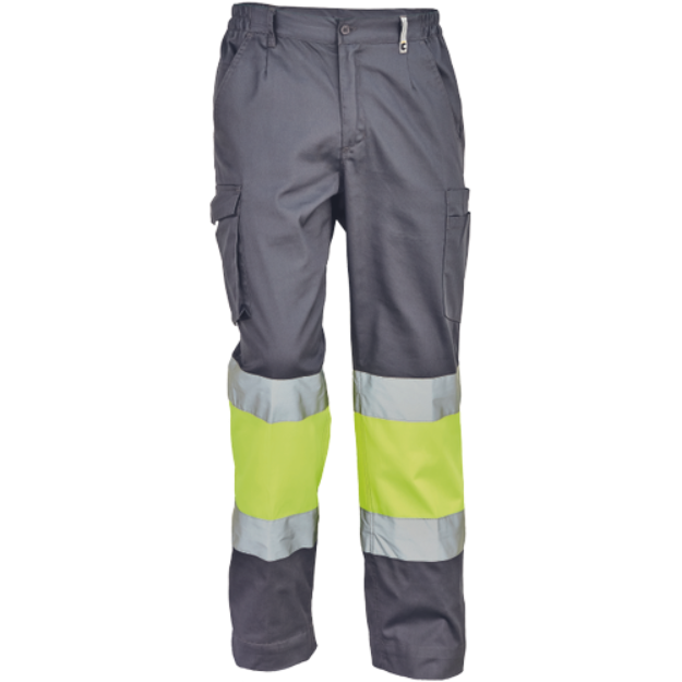 Obrázek z Cerva BILBAO HV Pracovní kalhoty šedo / žluté 
